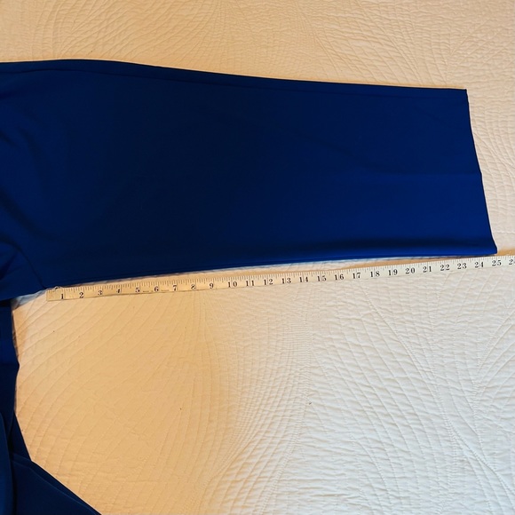 Royal Blue Cropped Wide Leg Pant - Picture 9 of 9